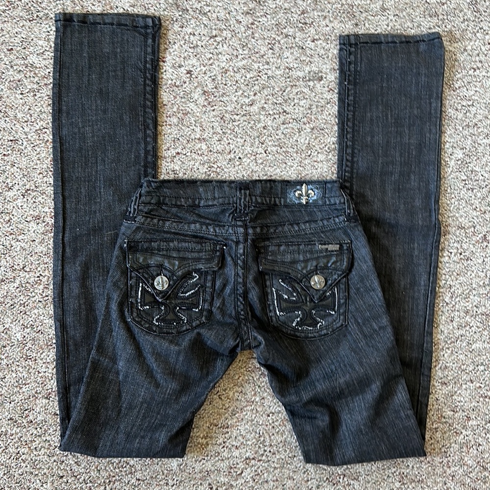 Laguna Beach Jean co nwt black jeans with hand stitching sz 26